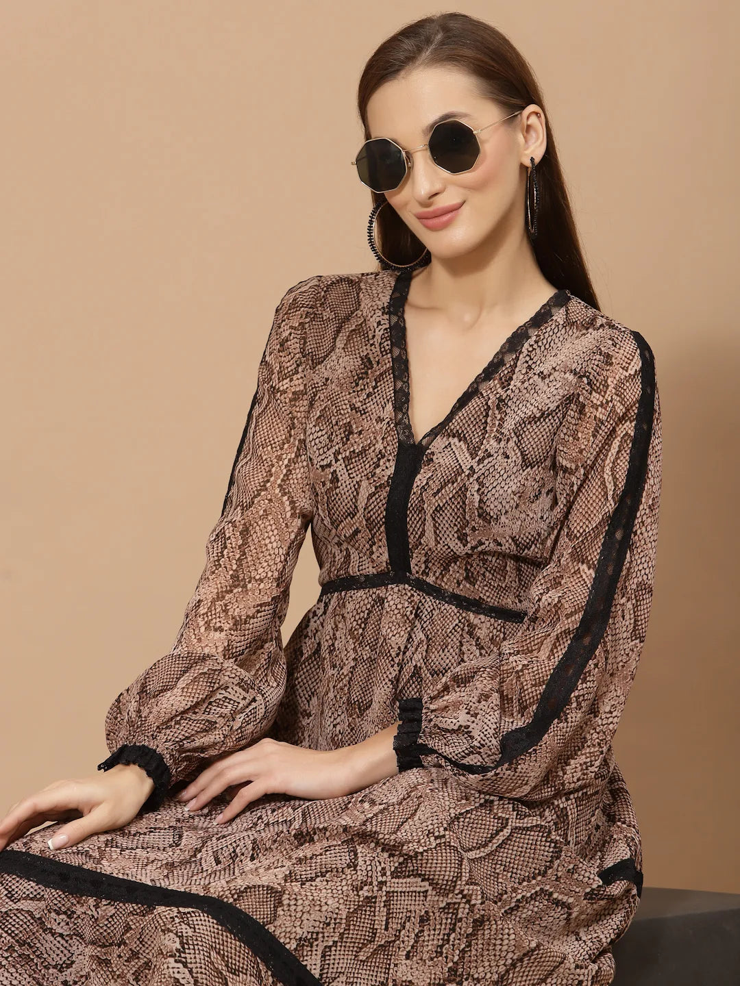 Flawless Flawless Women Animal Printed Dress | SARAH Being Flawless