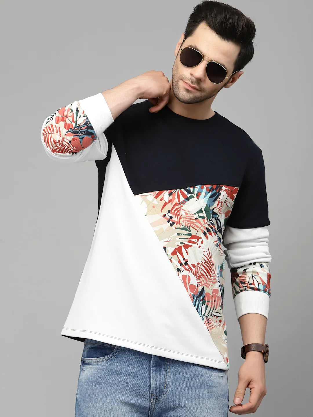 Flawless Men's Printed Sweatshirt | ADAM Being Flawless