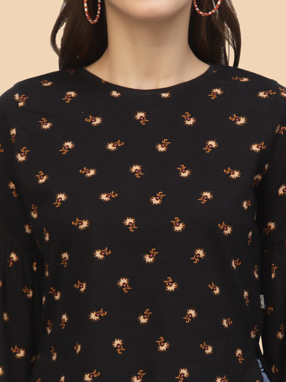 Flawless Women Black Regular Top Being Flawless