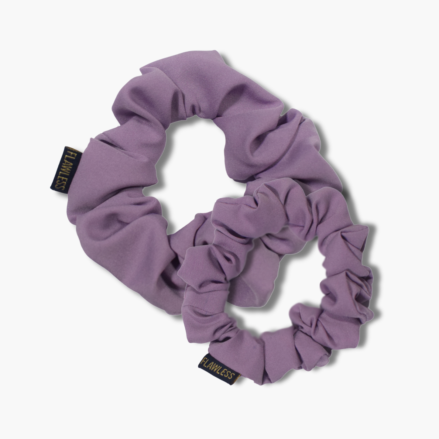 Flawless Soft Polycrepe Purple Scrunchies (Set of 2) Being Flawless