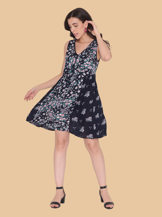 Flawless Women Mini Printed Dress | BLOOM Being Flawless