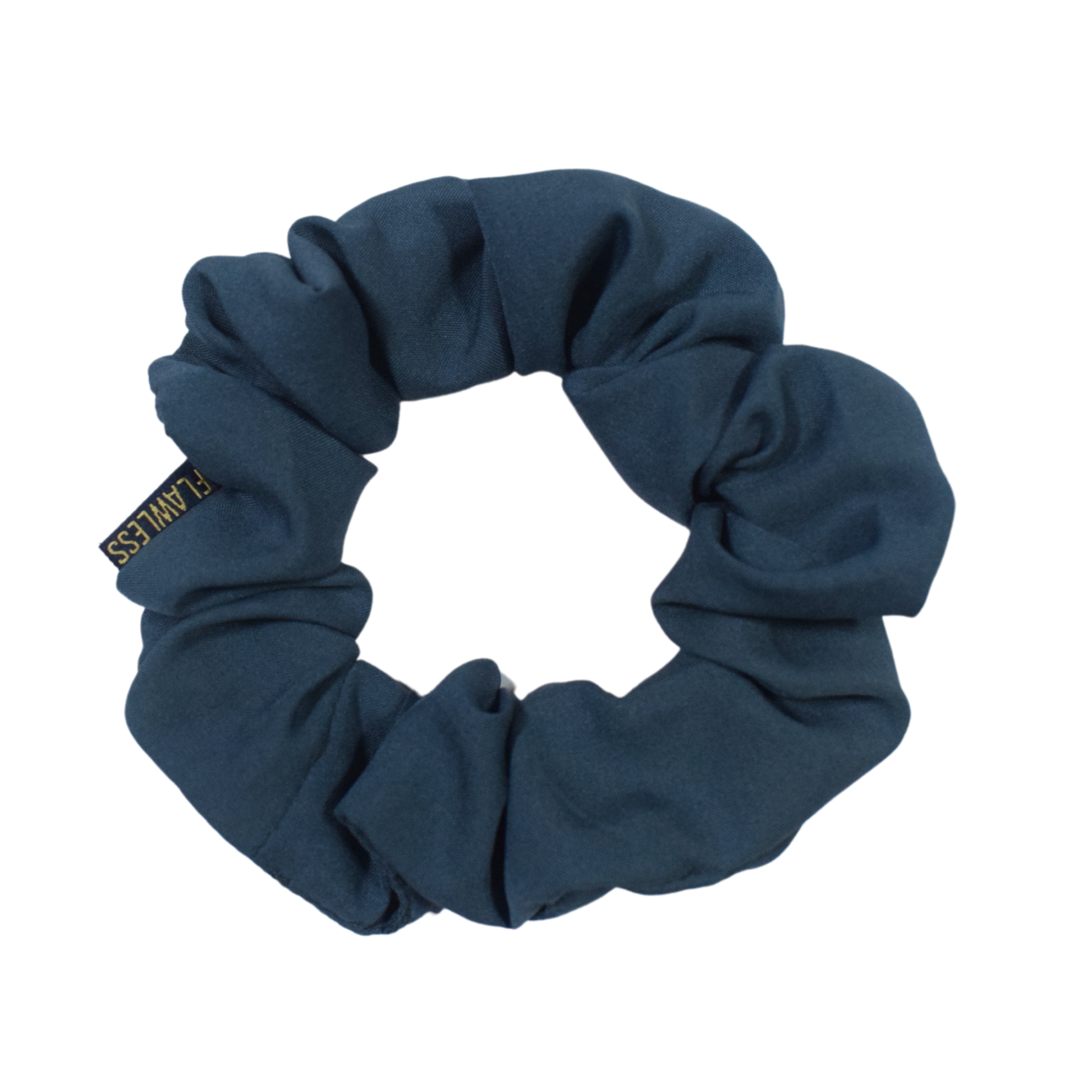 Flawless Soft Polycrepe Scrunchies (Set of 2, Navy) Being Flawless