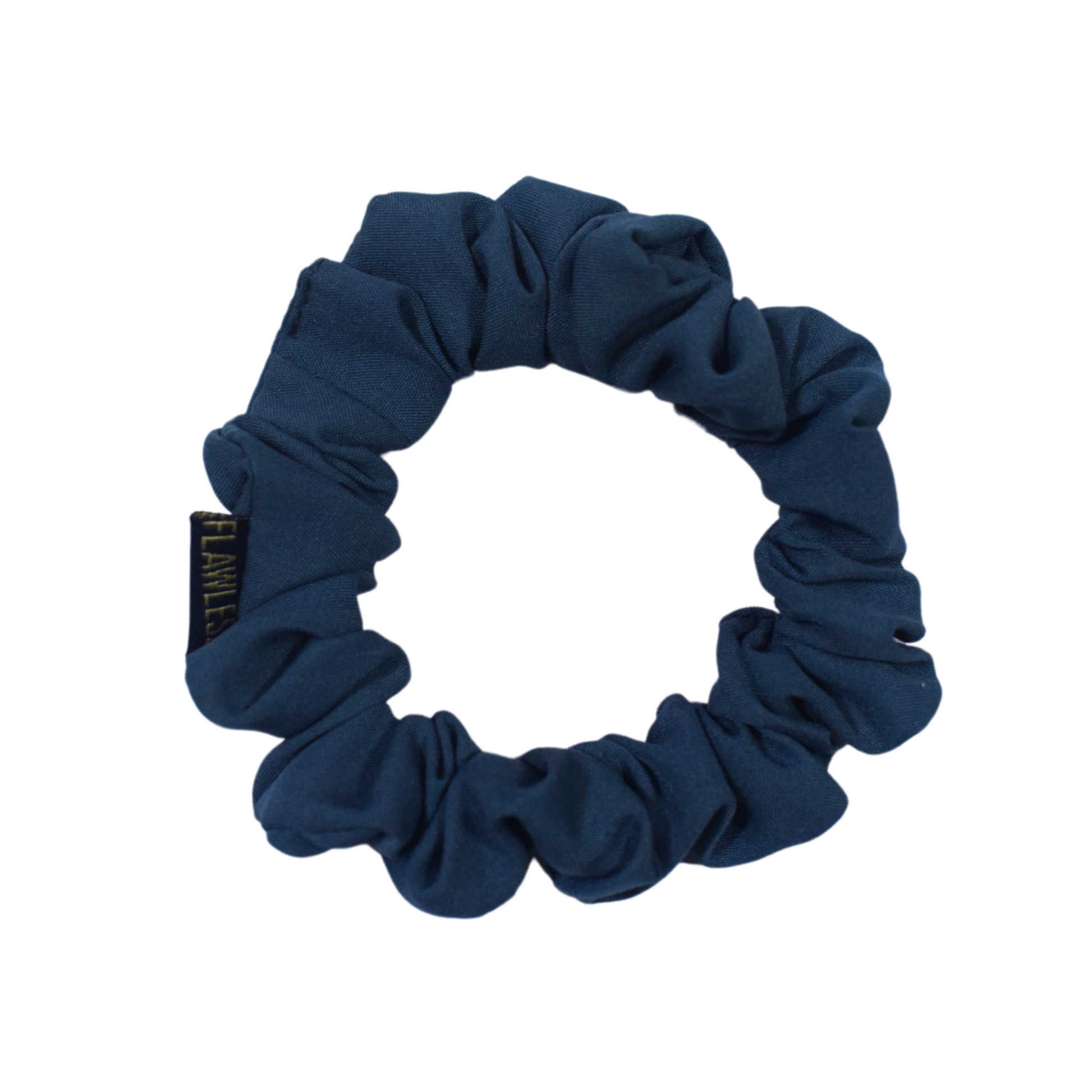 Flawless Soft Polycrepe Scrunchies (Set of 2, Navy) Being Flawless