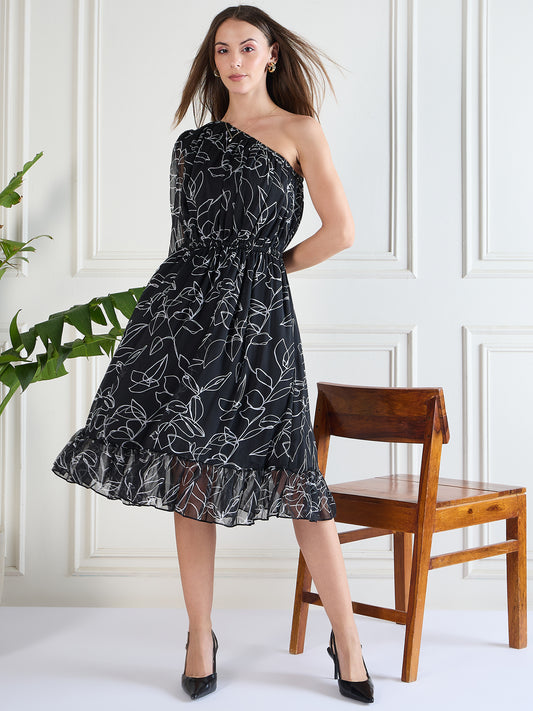 Flawless Trendy One Shoulder Dress For Women | JINGLE