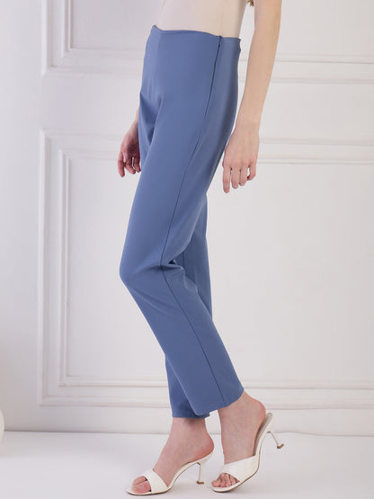 Blue Imported Lycra Pant Being Flawless
