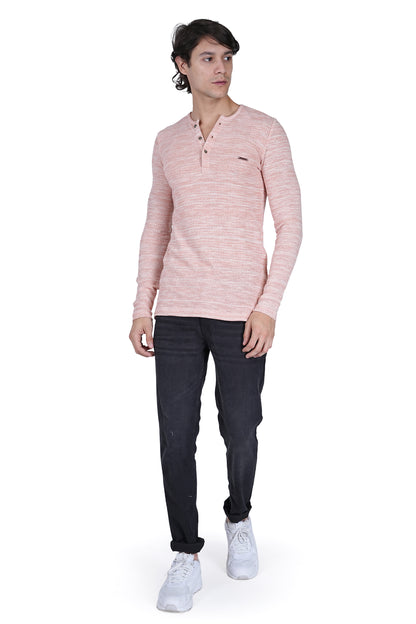 FLAWLESS MEN WINTER PEACH KNITTED T-SHIRT Being Flawless