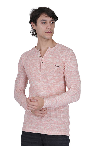 FLAWLESS MEN WINTER PEACH KNITTED T-SHIRT Being Flawless