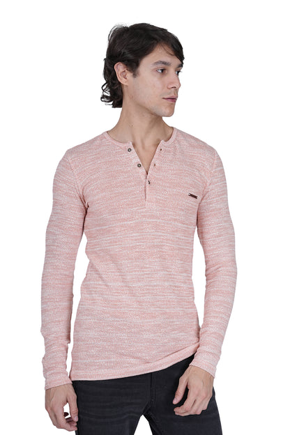 FLAWLESS MEN WINTER PEACH KNITTED T-SHIRT Being Flawless