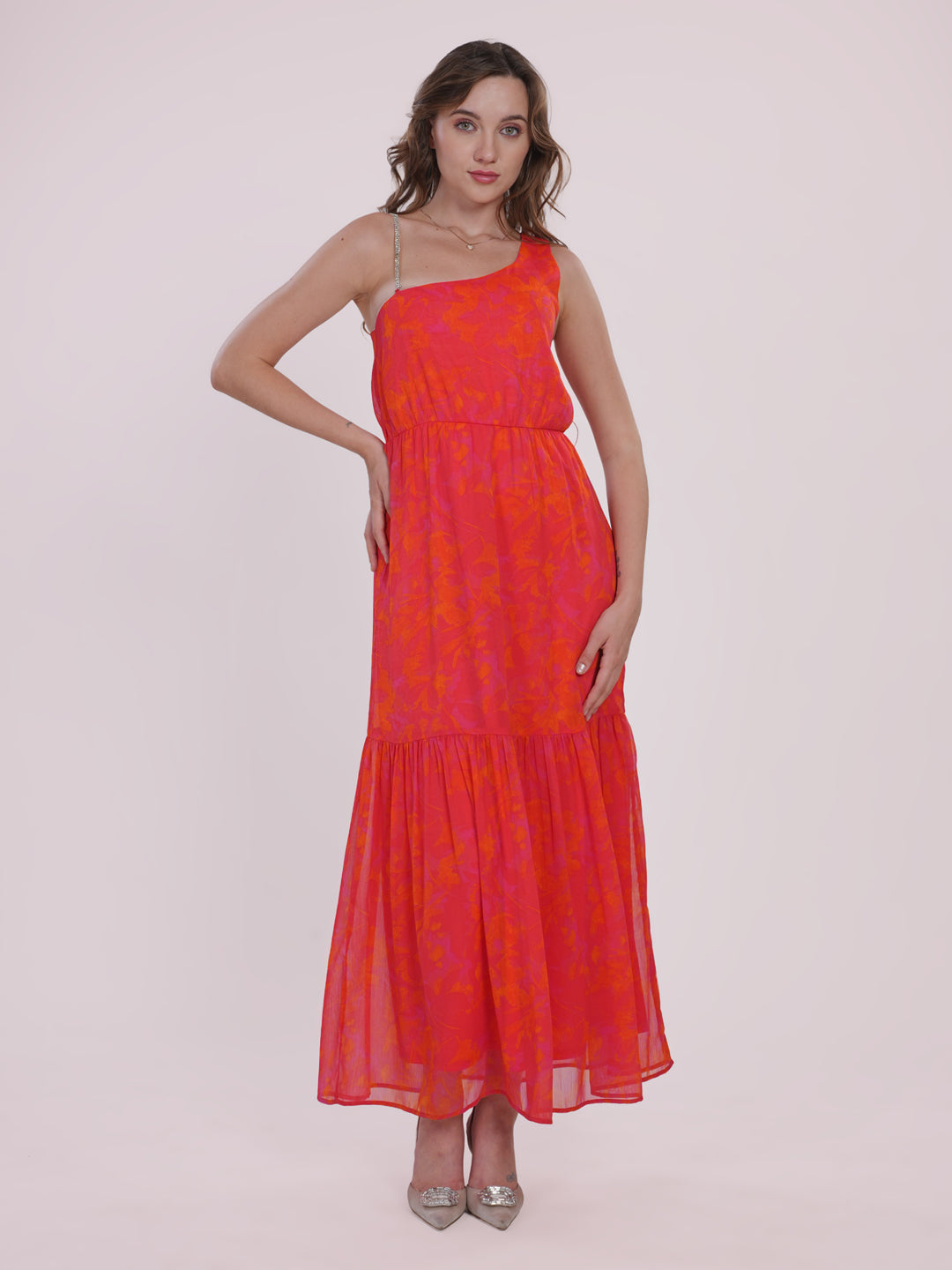 Orange party dress Being Flawless