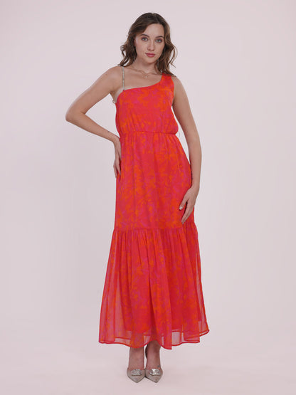 Orange party dress Being Flawless