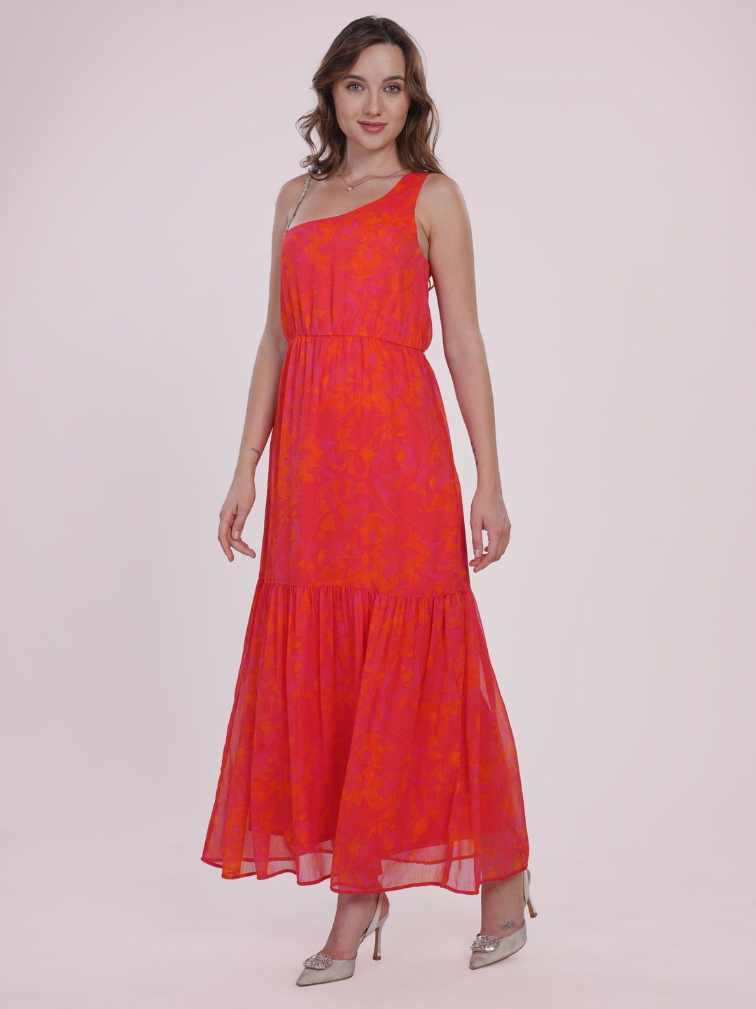 Orange party dress Being Flawless