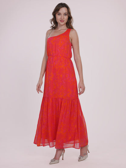 Orange party dress Being Flawless