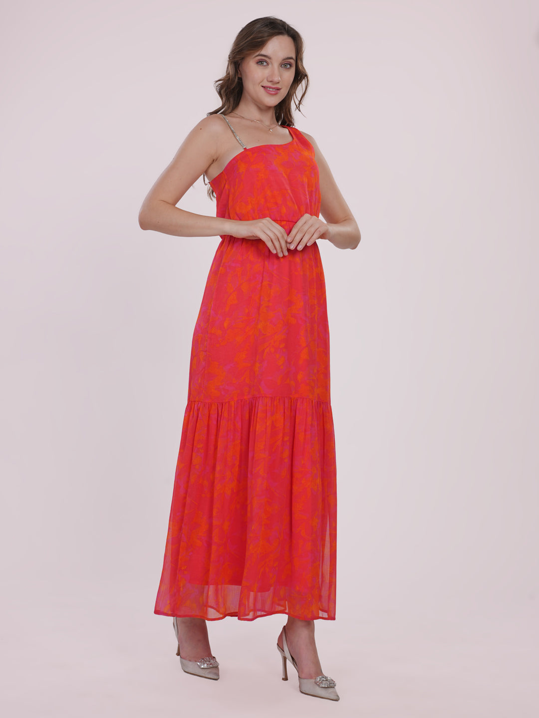 Orange party dress Being Flawless