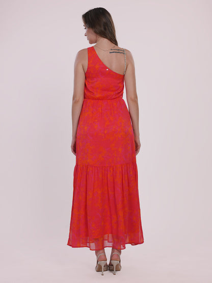 Orange party dress Being Flawless