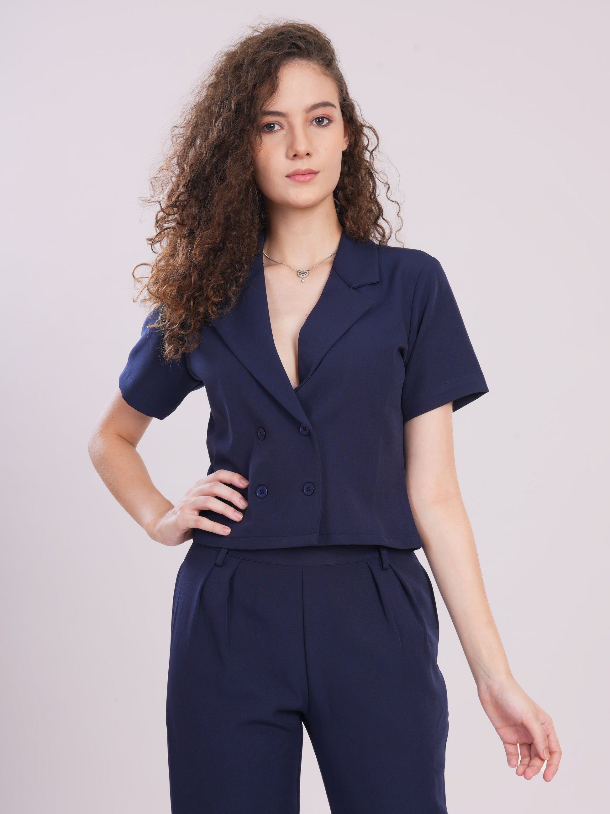 Blue cord set Being Flawless