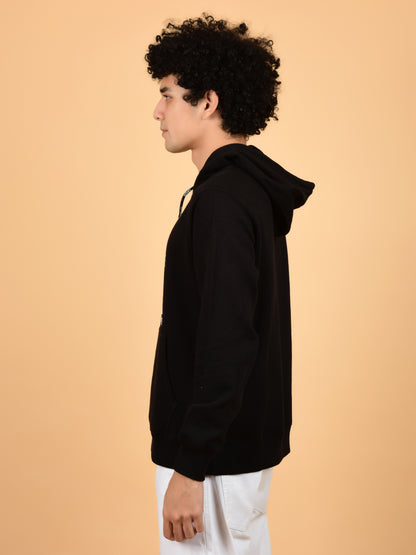 Flawless Men's Black Printed Hoodie Being Flawless