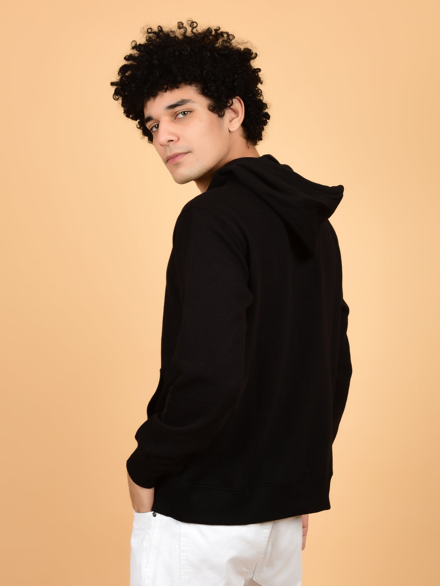 Flawless Men's Black Printed Hoodie Being Flawless