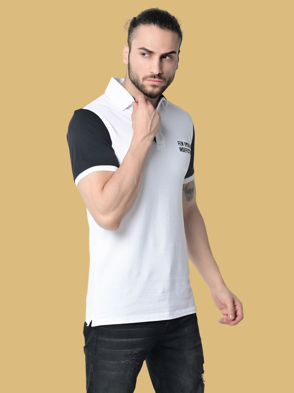 Flawless Men Organic Swag Chess Polo T-Shirt Being Flawless