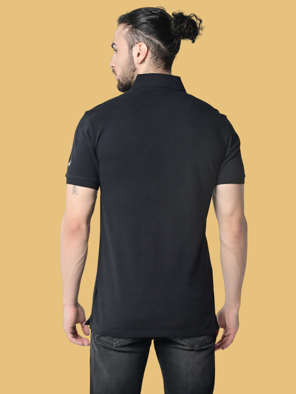 Flawless Men Danger Red Organic Polo T-Shirt Being Flawless