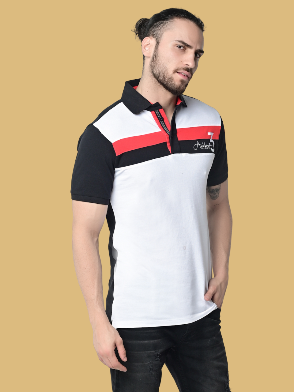 Flawless Organic Sociable Men Polo T-Shirt Being Flawless