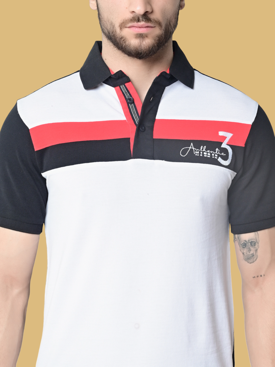 Flawless Organic Sociable Men Polo T-Shirt Being Flawless