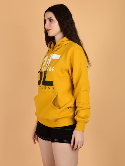Flawless Trendy Unisex Yellow Hoodie Being Flawless