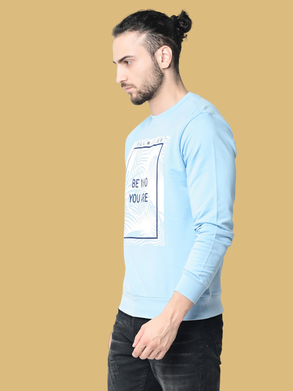 Flawless Men Sky Sleek Sweatshirt Being Flawless