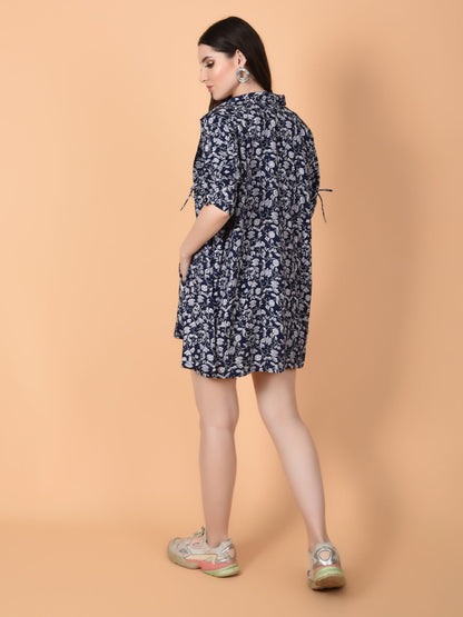 Flawless Women Navy Blue Women Co-ord Set | Let's Go Being Flawless