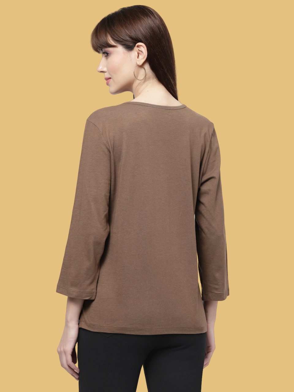 Flawless Women Casual Brown Top | BROWNEY Being Flawless