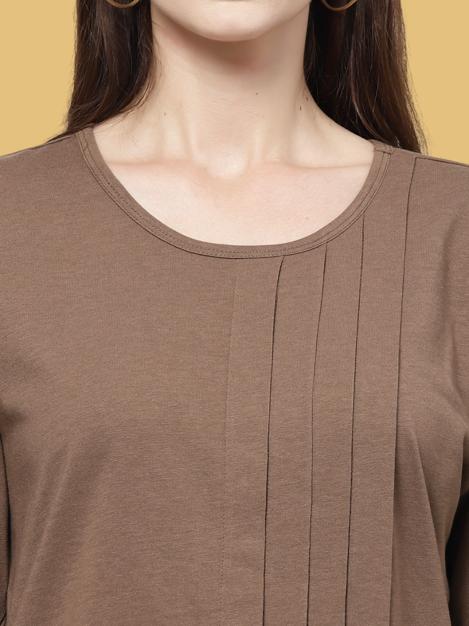 Flawless Women Casual Brown Top | BROWNEY Being Flawless