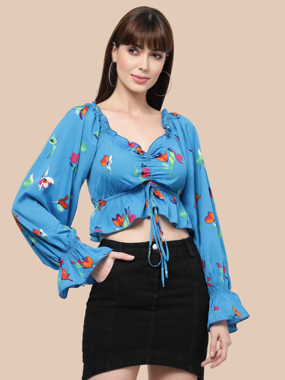 Flawless Women Printed Crop Top | FIFI Being Flawless