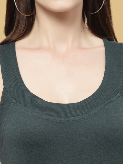 Flawless Women Green Tank Top Being Flawless