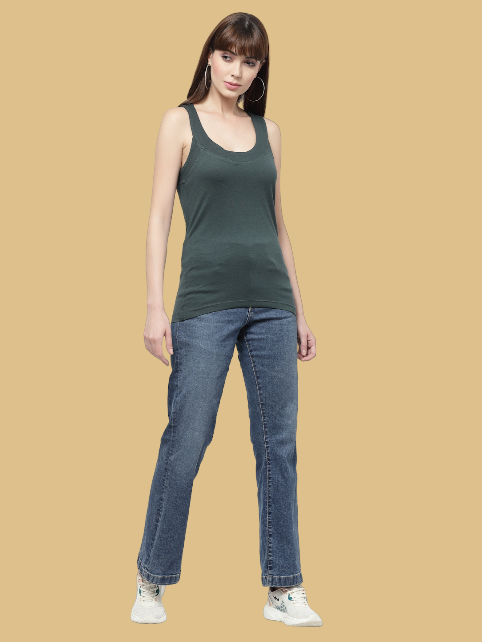 Flawless Women Green Tank Top Being Flawless