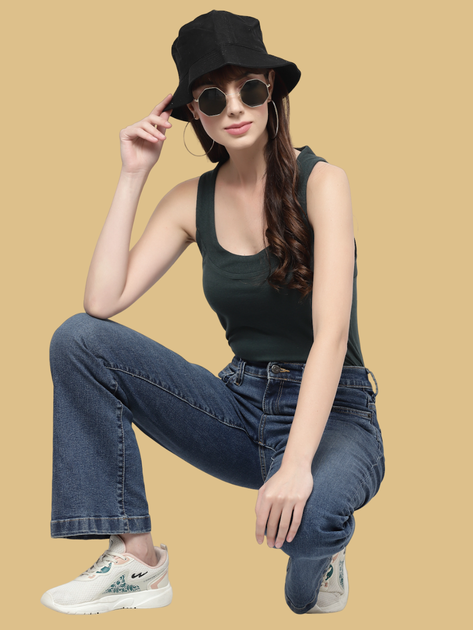 Flawless Women Green Tank Top Being Flawless