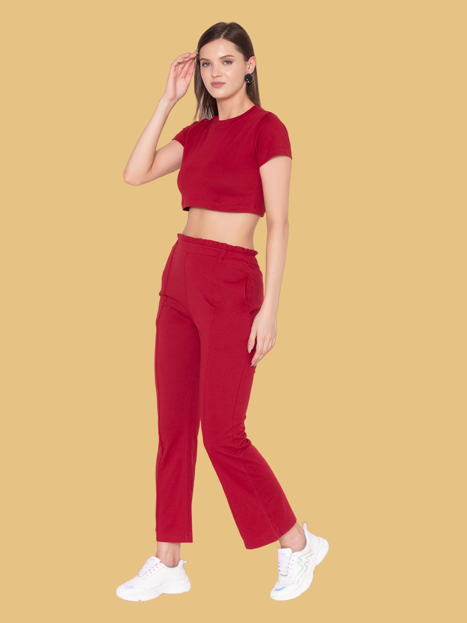 Flawless Women Maroon Top & Pant Co-Ord | CALLA Being Flawless