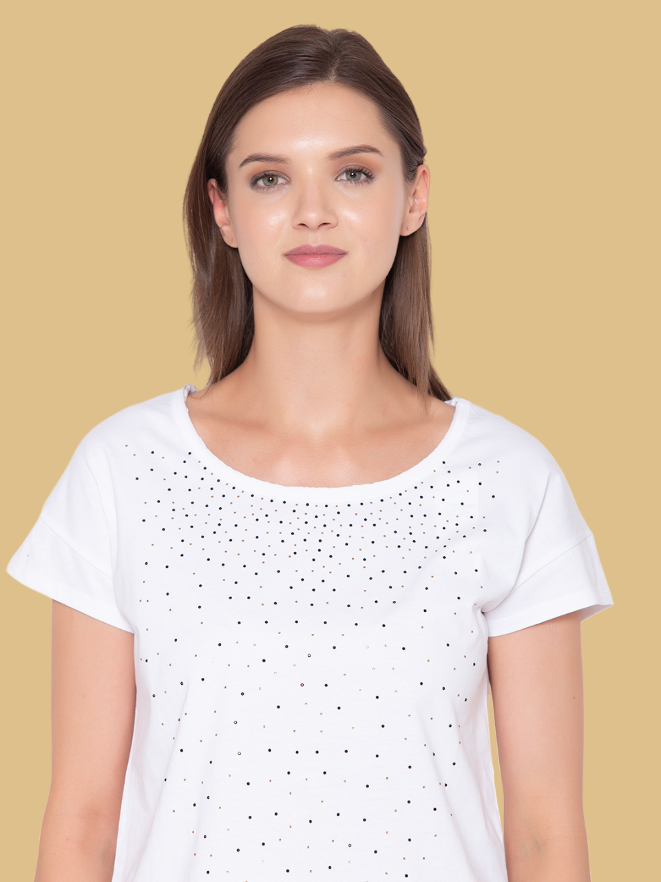 Flawless Winged White Top For Women Being Flawless