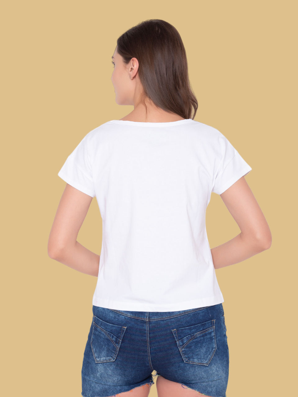 Flawless Winged White Top For Women Being Flawless