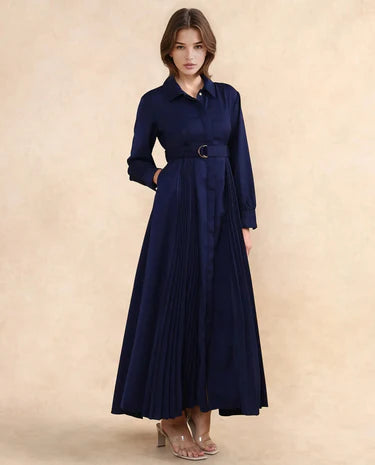 PLAIN MAXI DRESS VANADZOR - NAVY Being Flawless