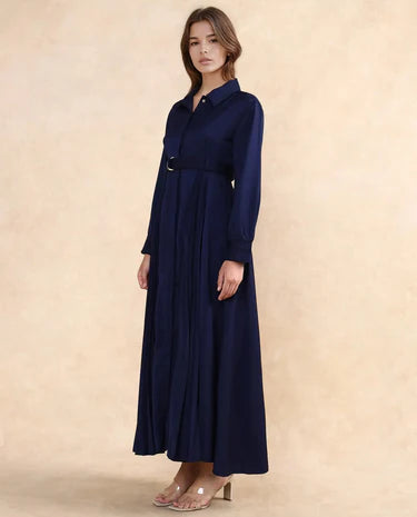 PLAIN MAXI DRESS VANADZOR - NAVY Being Flawless