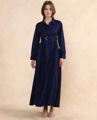 PLAIN MAXI DRESS VANADZOR - NAVY Being Flawless