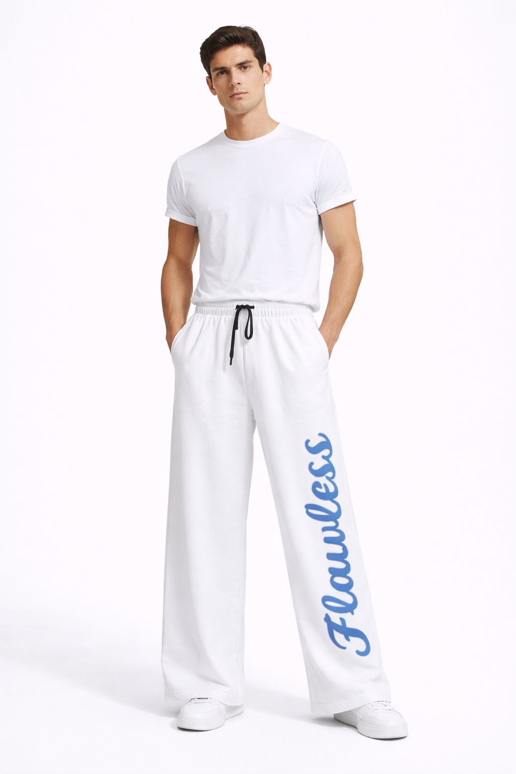 Flawless White Straight trousers 5