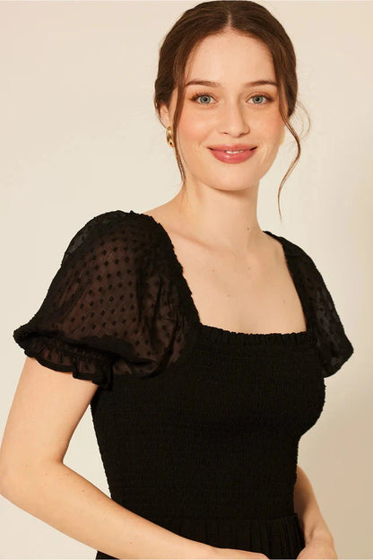 La black  Dress Being Flawless