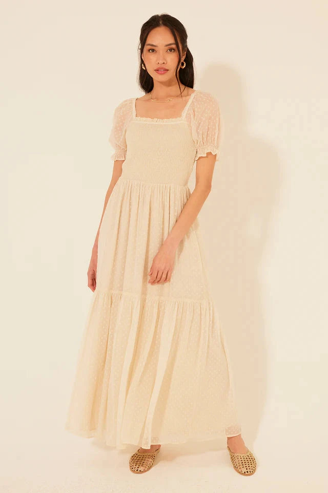 La Off white Dress Being Flawless